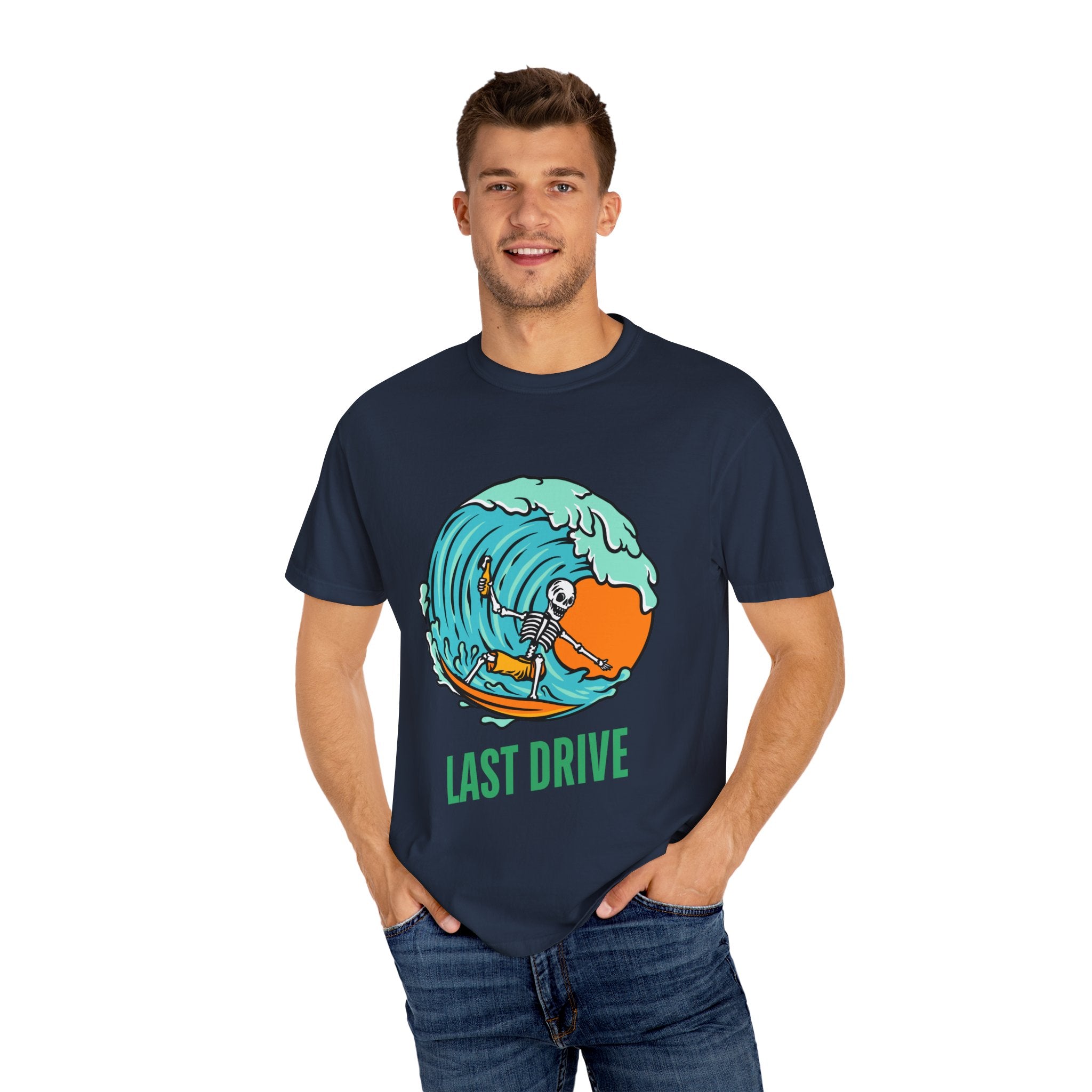 Skeleton Surfing Last Drive T-Shirt