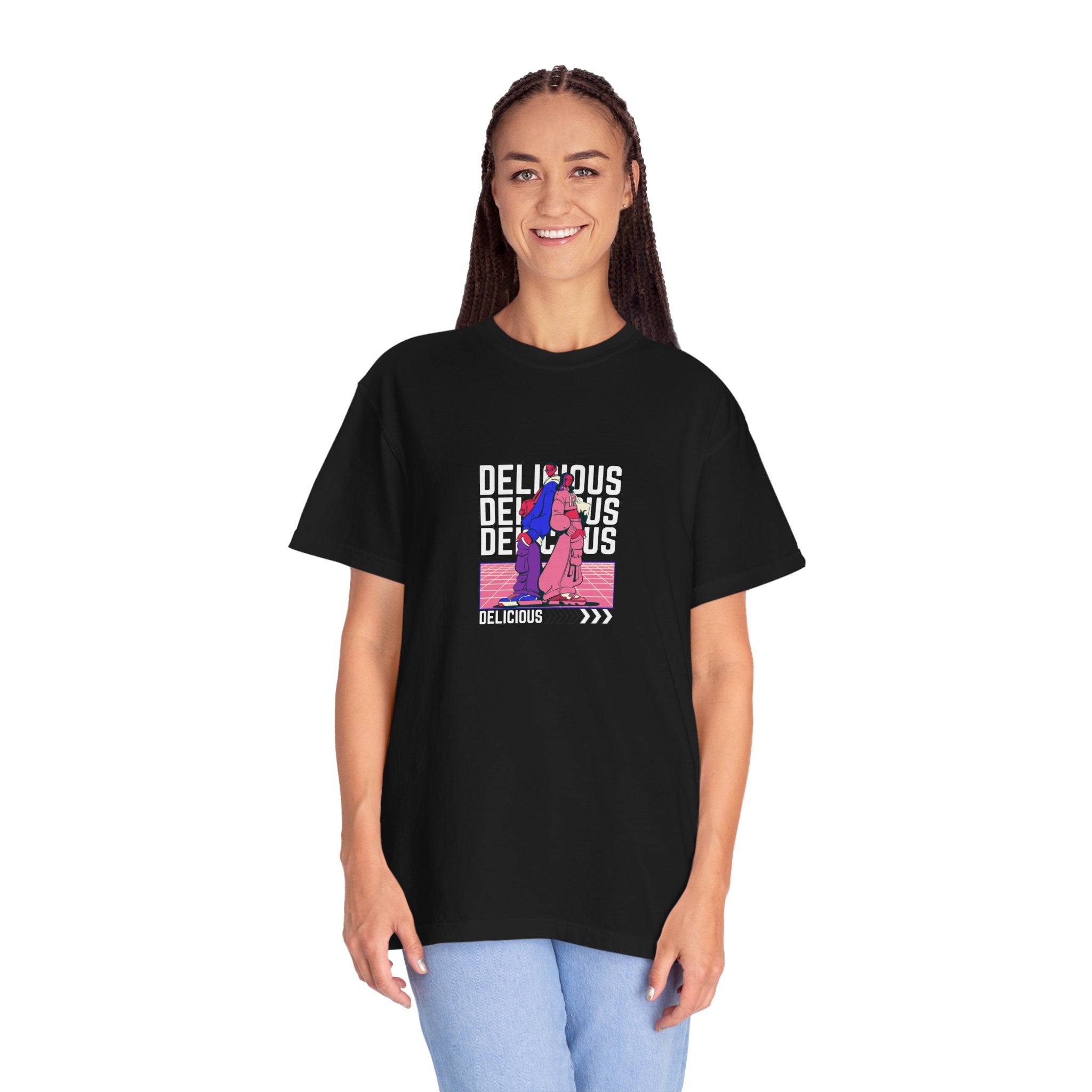 Delicious Vibe Unisex Garment-Dyed T-Shirt - Perfect for Casual Outings and Celebrations