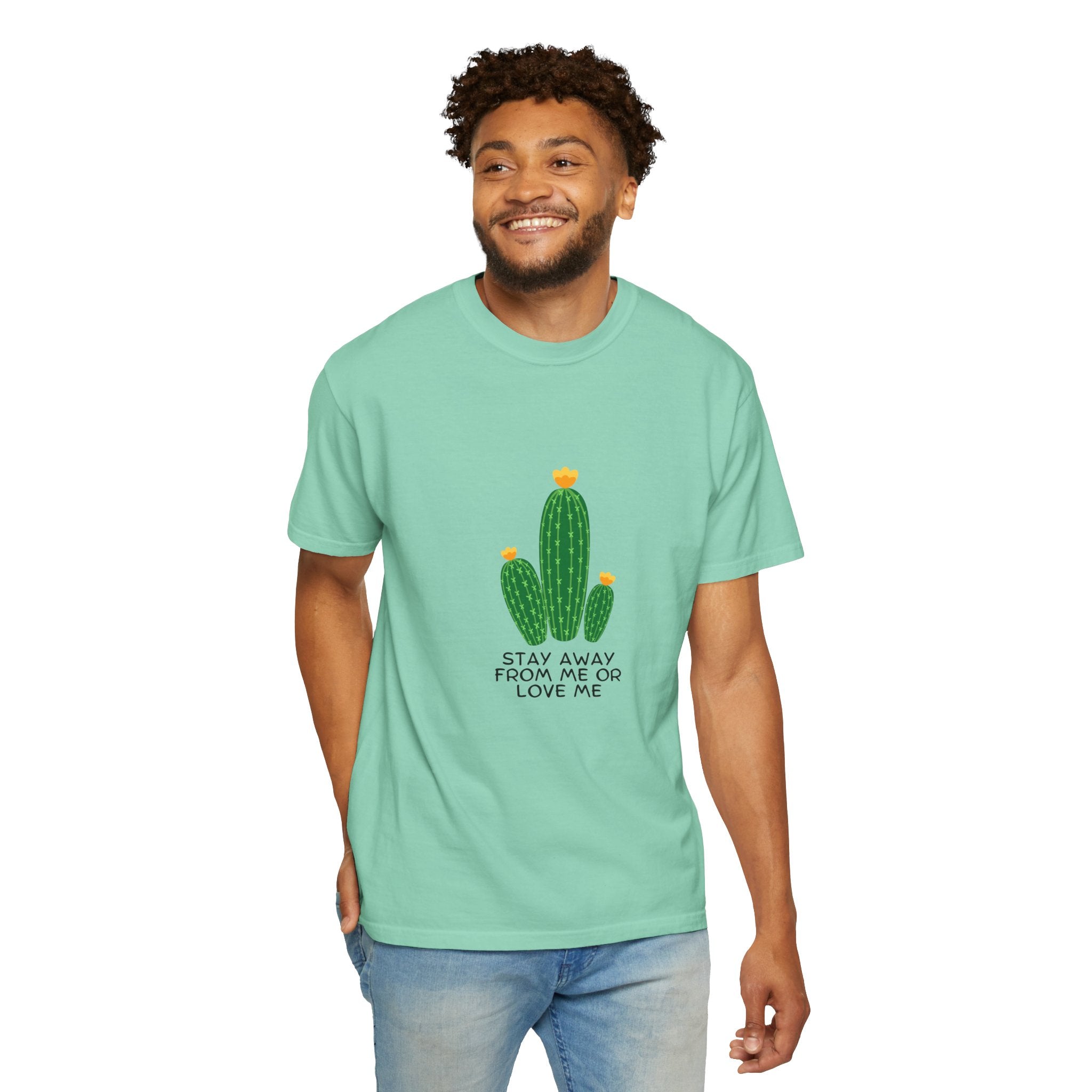 Funny Cactus T-Shirt - Stay Away From Me or Love Me