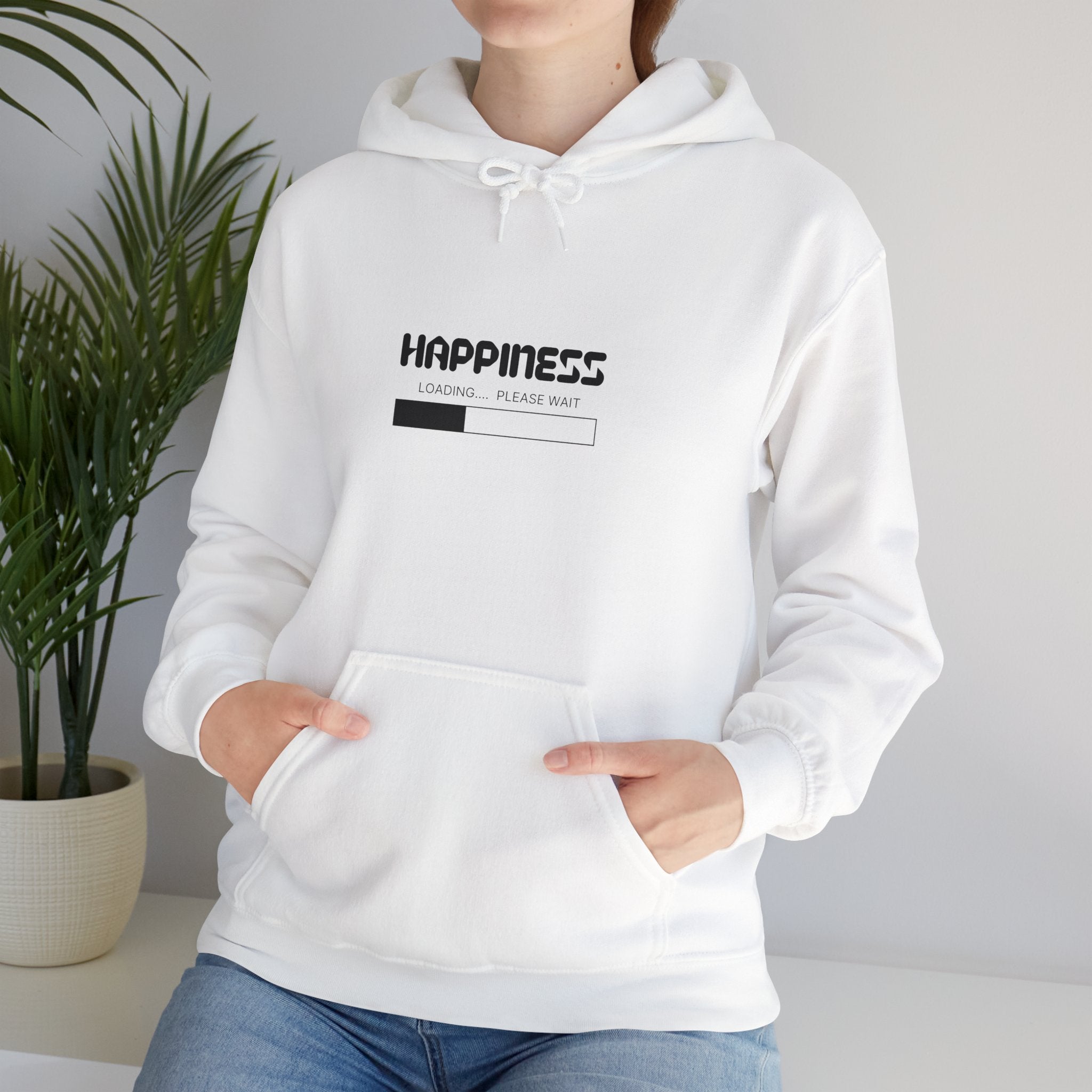 Happiness Loading Unisex Hoodie - Cozy Heavy Blend Sweatshirt for Comfort and Style