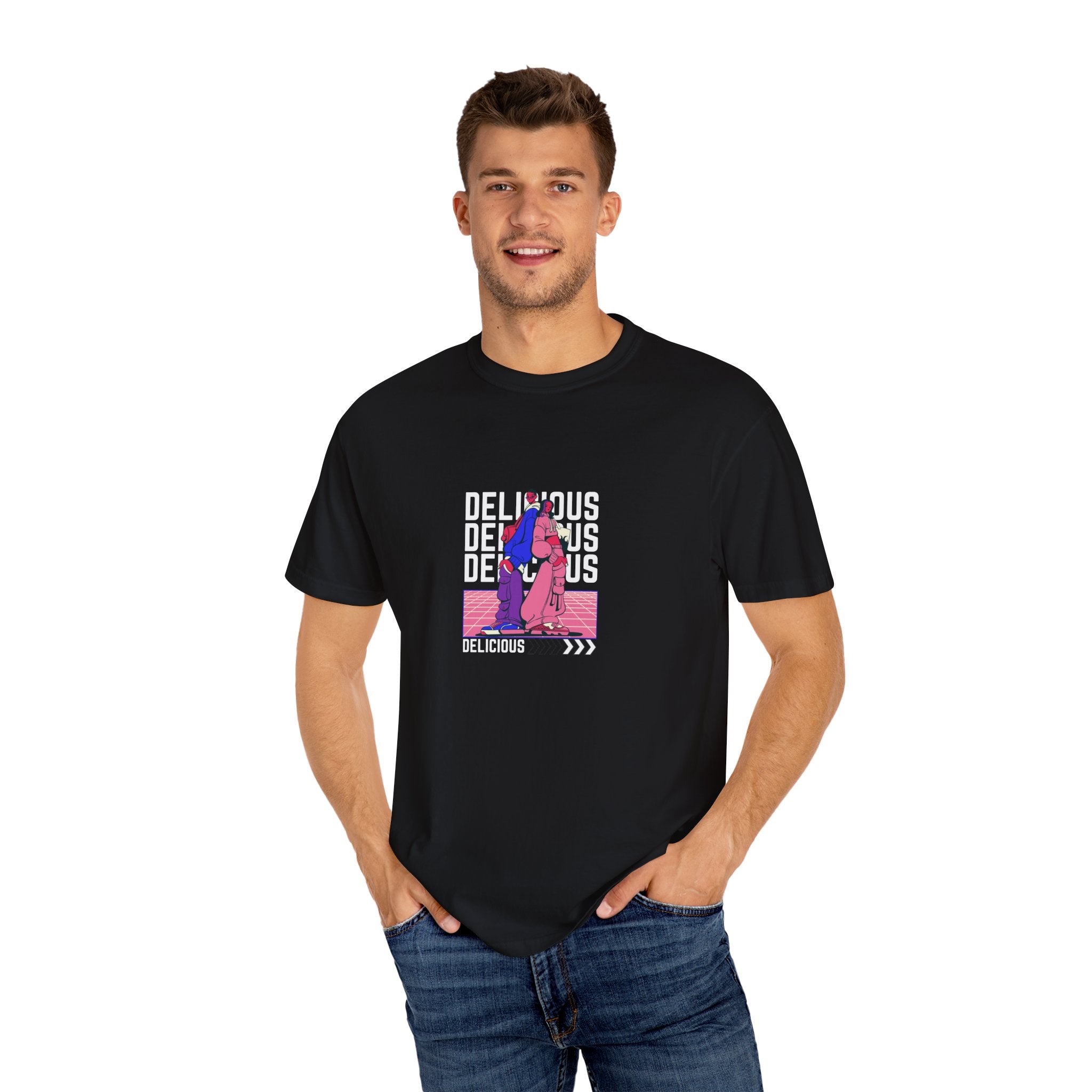 Delicious Vibe Unisex Garment-Dyed T-Shirt - Perfect for Casual Outings and Celebrations